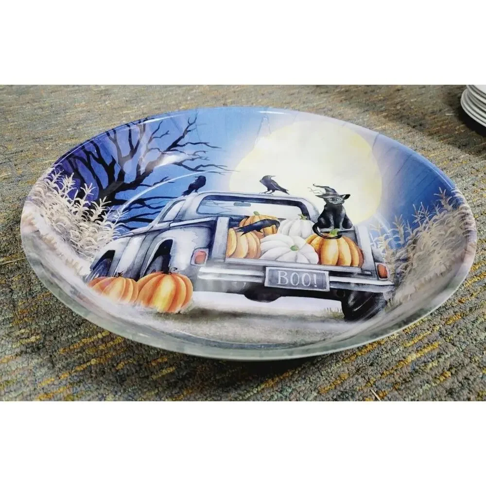 NEW HALLOWEEN MELAMINE CANDY SERVING BOWL 13.75